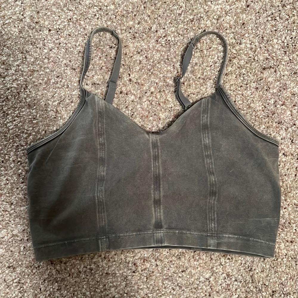 Brand new aerie long line sports bra or crop tank